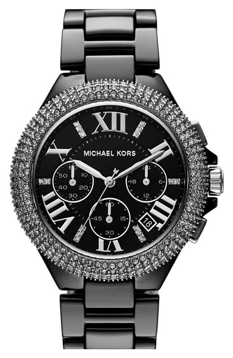 michael kors camille watch black roman numerals|Michael Kors camille.